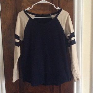 j crew color block crew neck